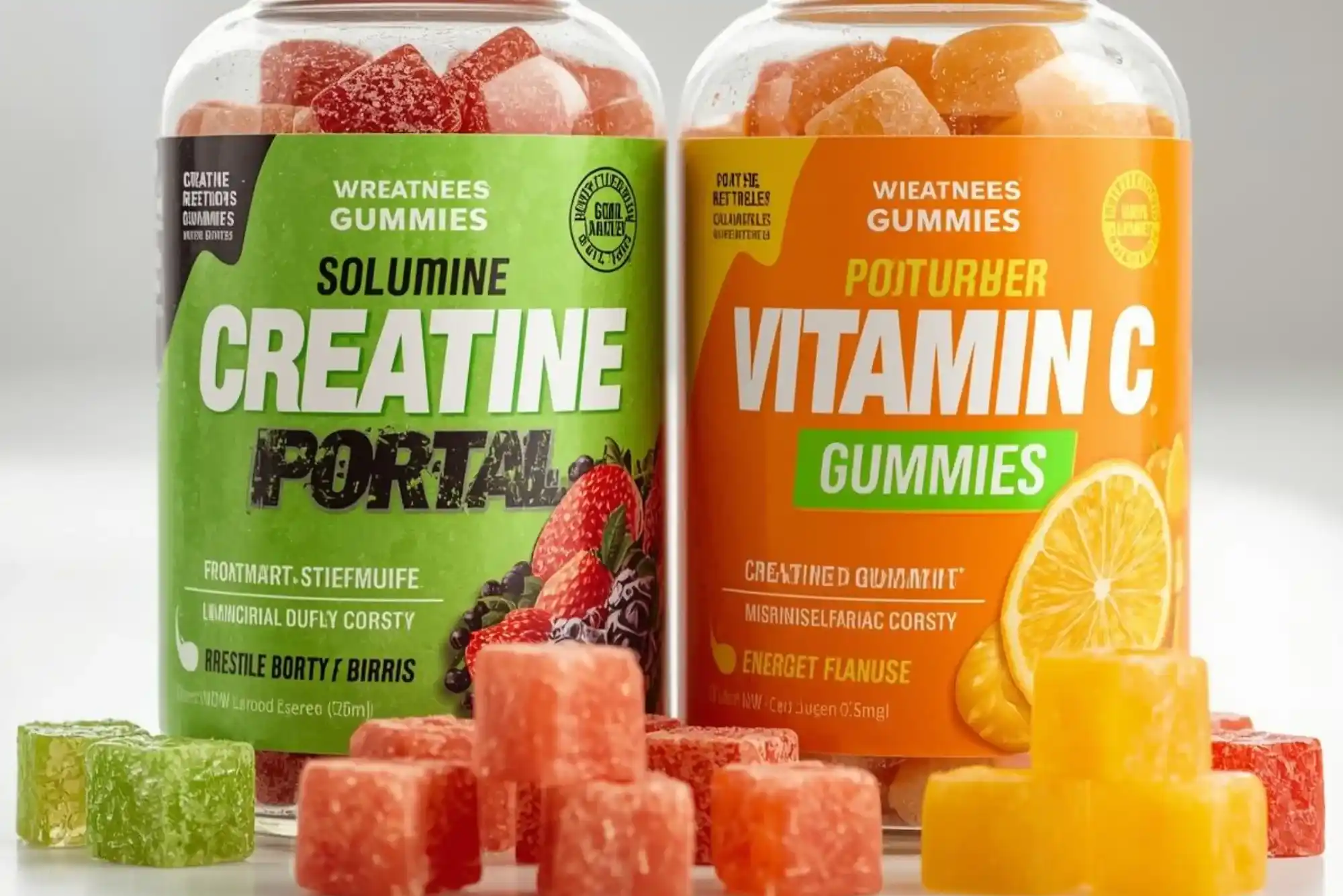 Creatine Gummies and Vitamin C Gummies