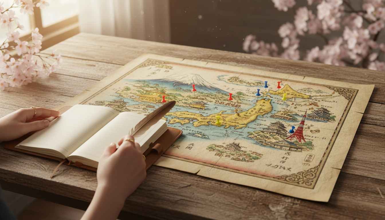 best places to visit in japan map