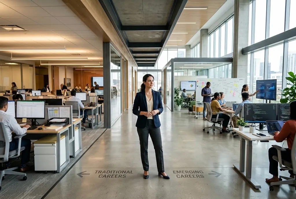 Professional considering a career pivot meaning while planning a career transition
